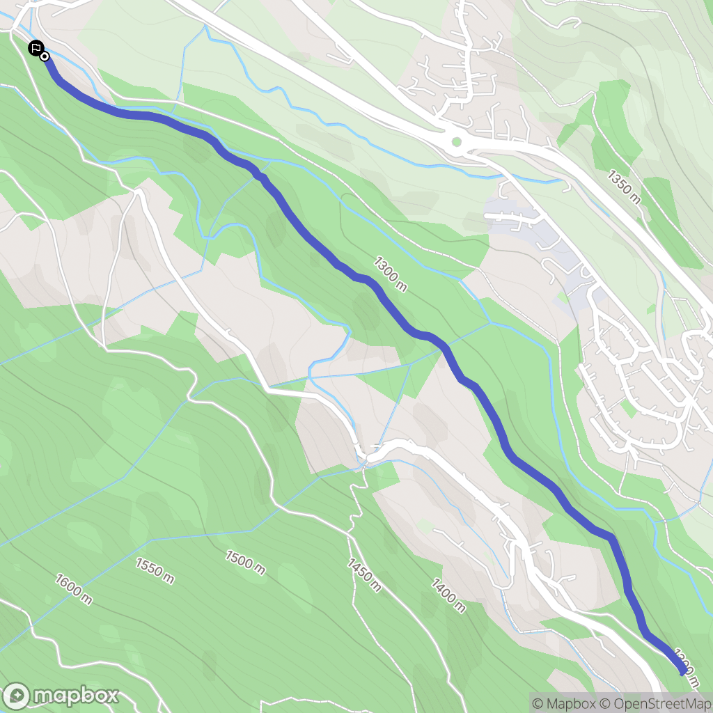 Saint-Chaffrey : carte du parcours de randonnée - France