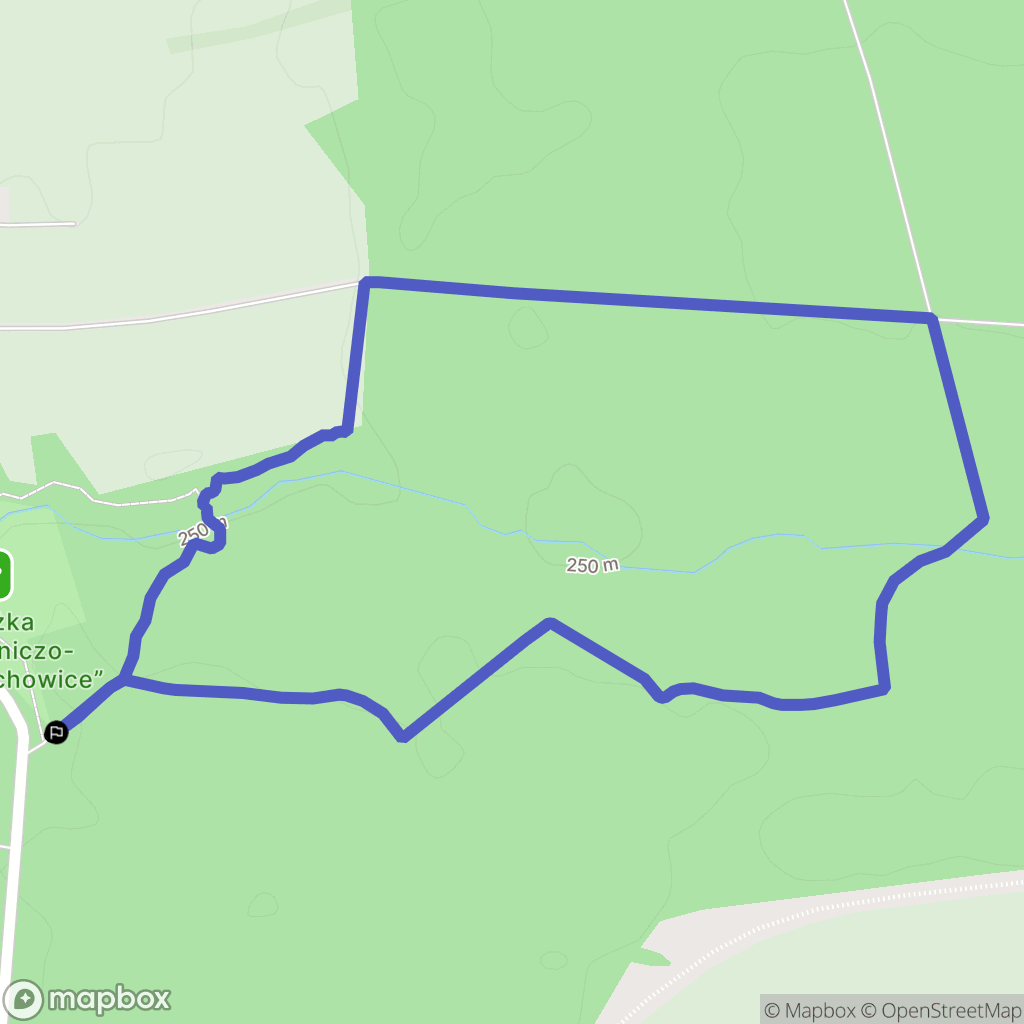Rachowice: mapa trasy - Poland