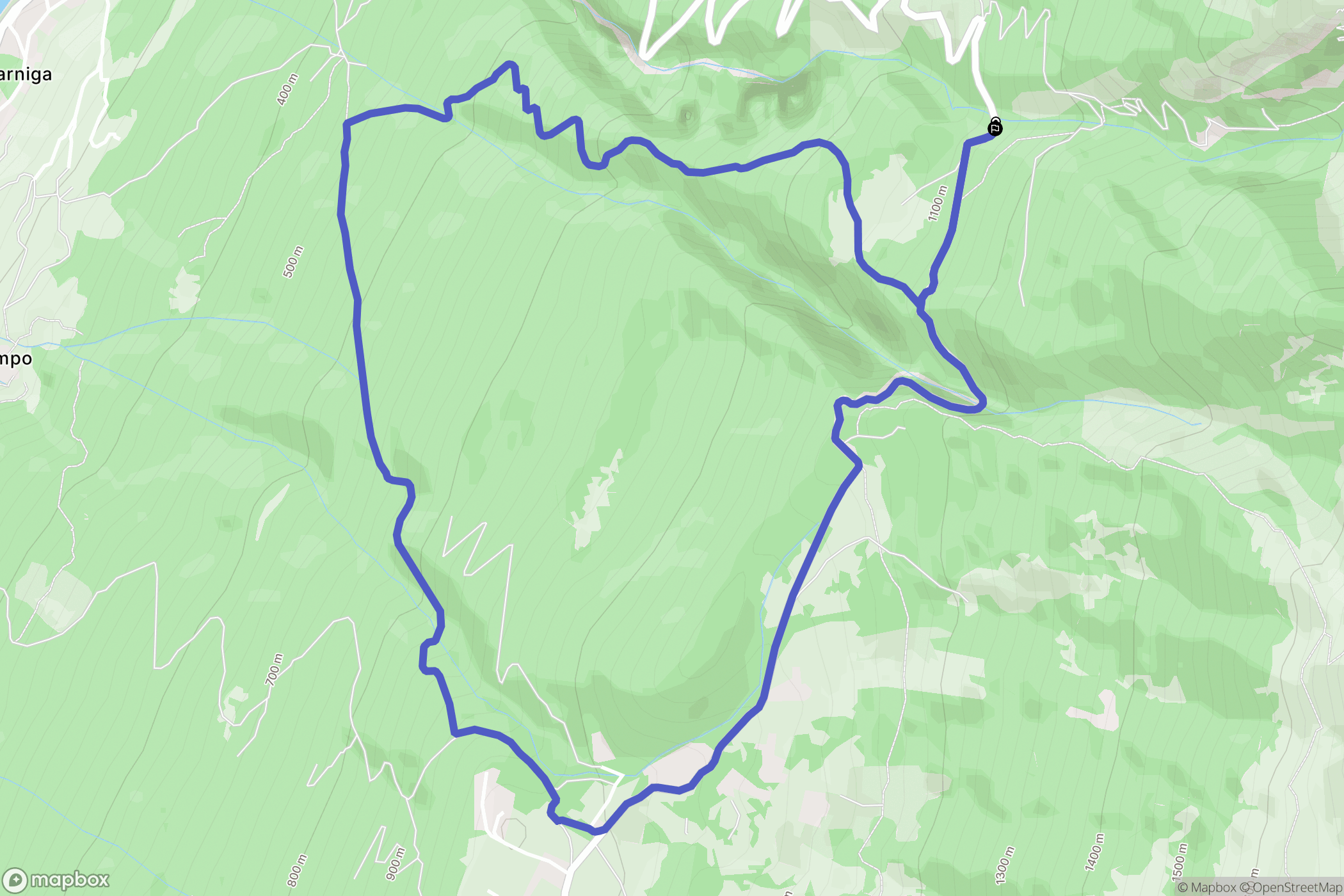 Brenzone sul Garda : carte du parcours de randonnée - Italy