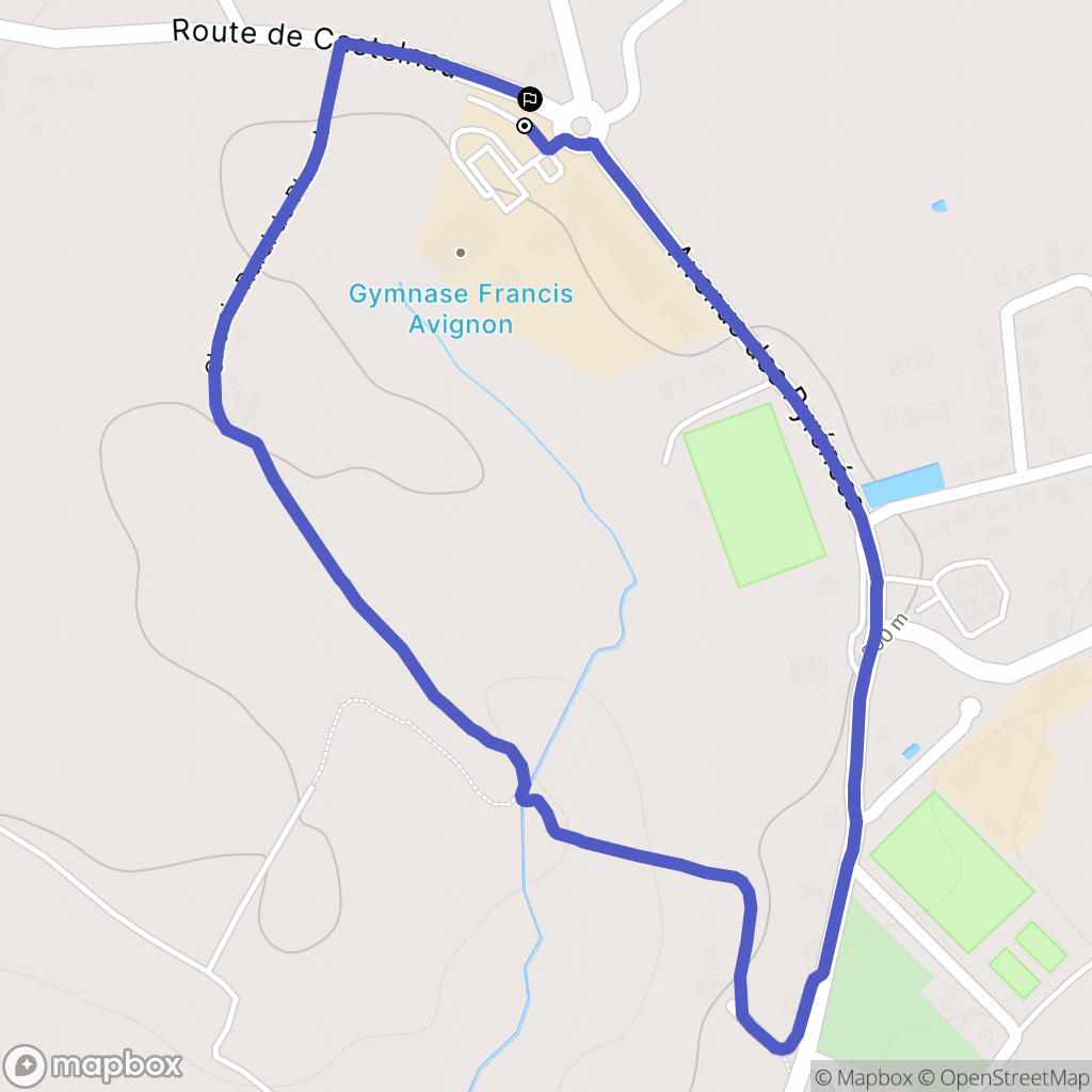 Le Fousseret : carte du parcours de randonnée - France