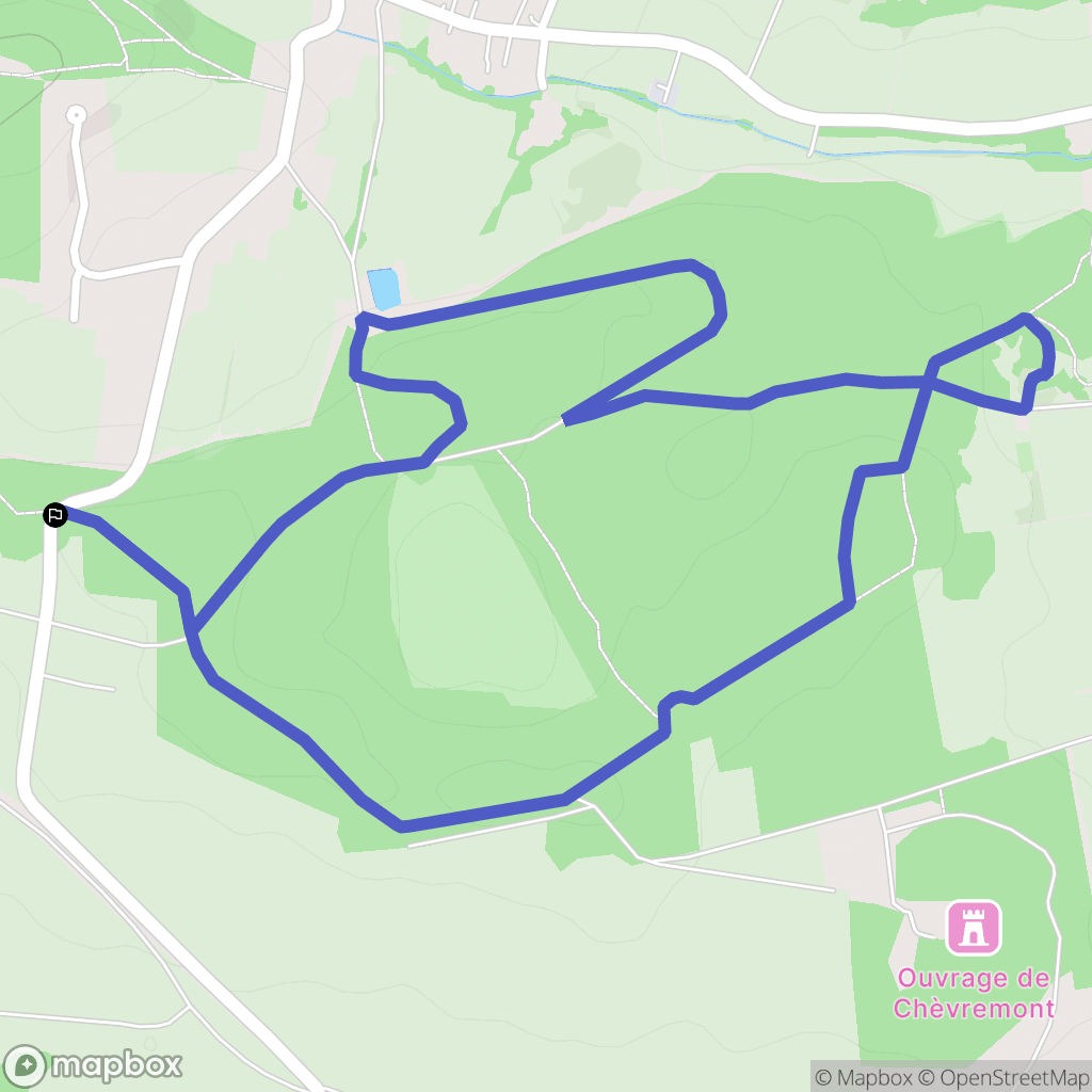 Pérouse : carte du parcours de randonnée - France