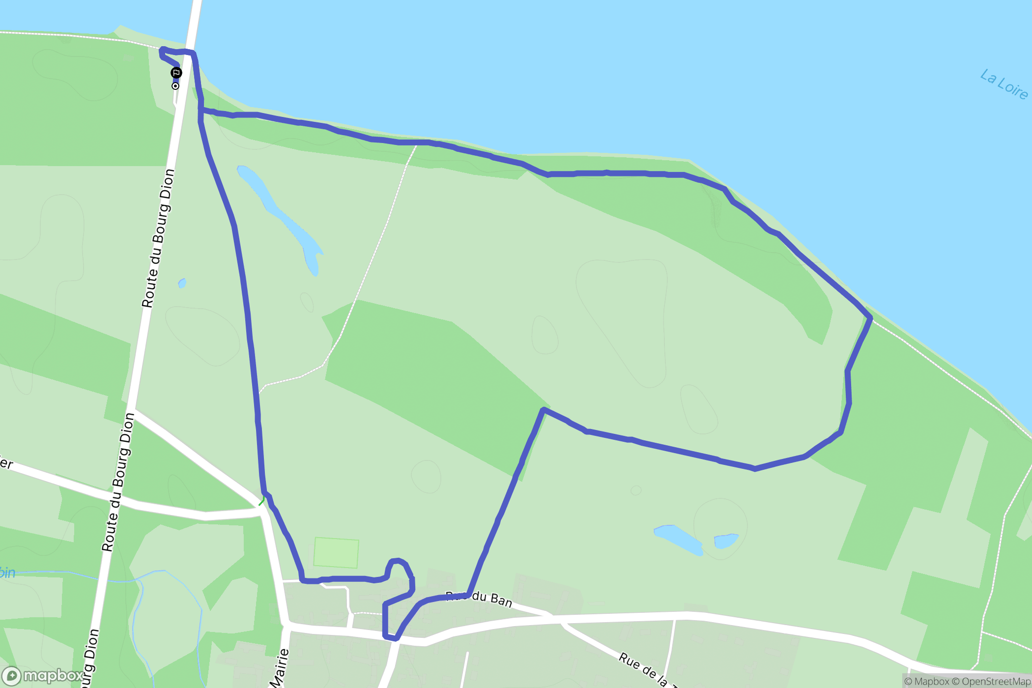 Brissac Loire Aubance : carte du parcours de randonnée - France