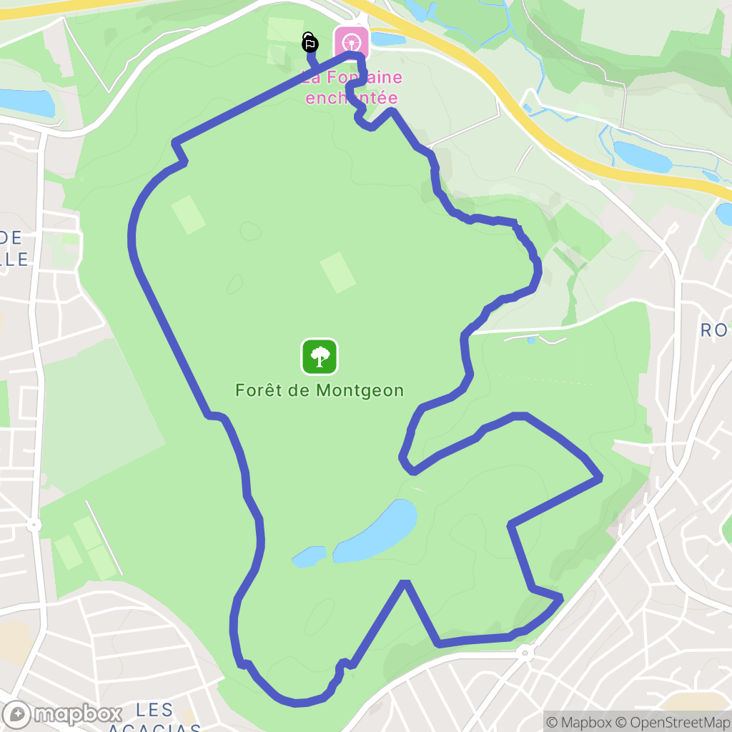 Fontaine-la-Mallet : carte du parcours de randonnée - France