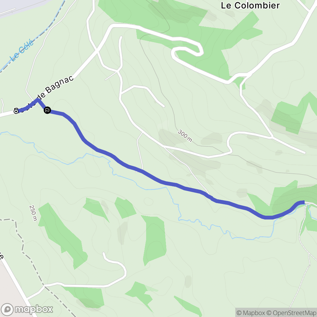 Le Trioulou : carte du parcours de randonnée - France