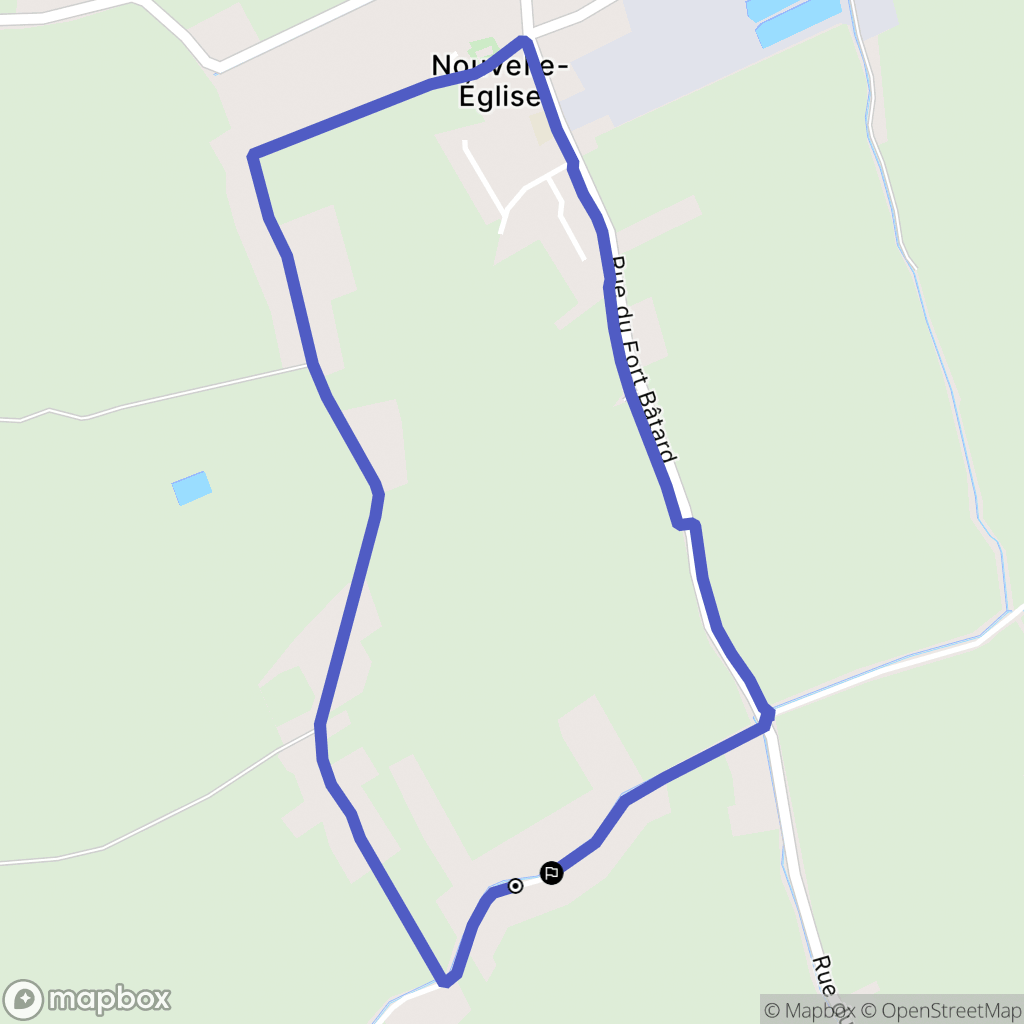 Nouvelle-Église : carte du parcours de randonnée - France