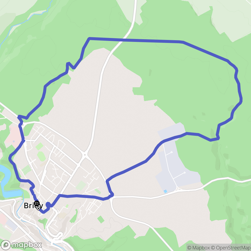 Val de Briey : carte du parcours de randonnée - France