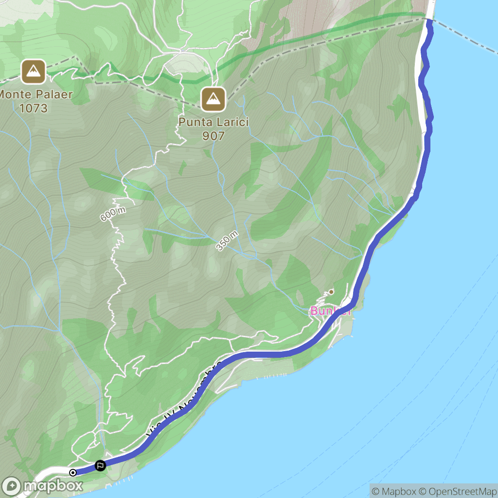 Limone sul Garda : carte du parcours de randonnée - Italy