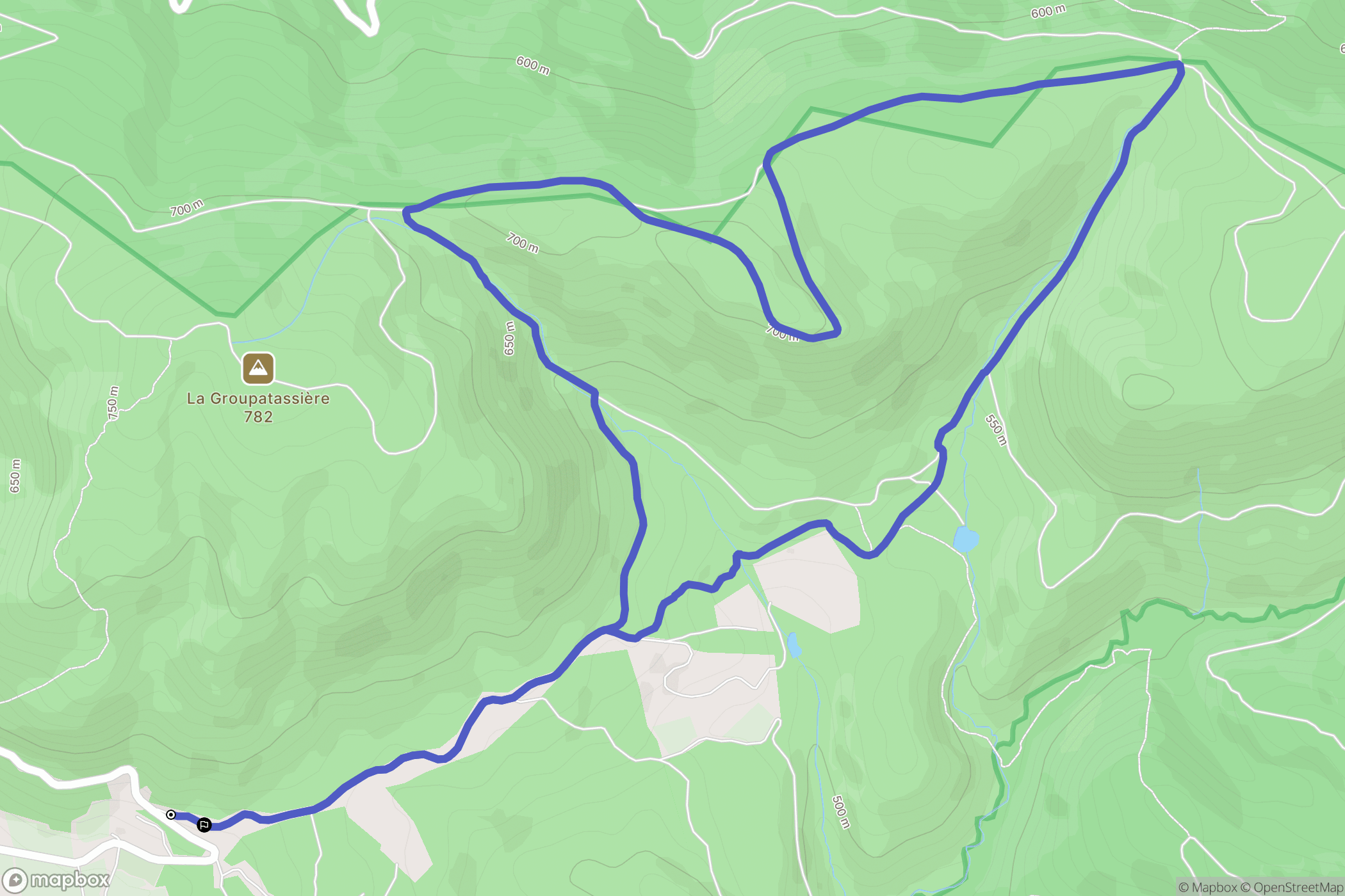 Vitrolles-en-Lubéron : carte du parcours de randonnée - France