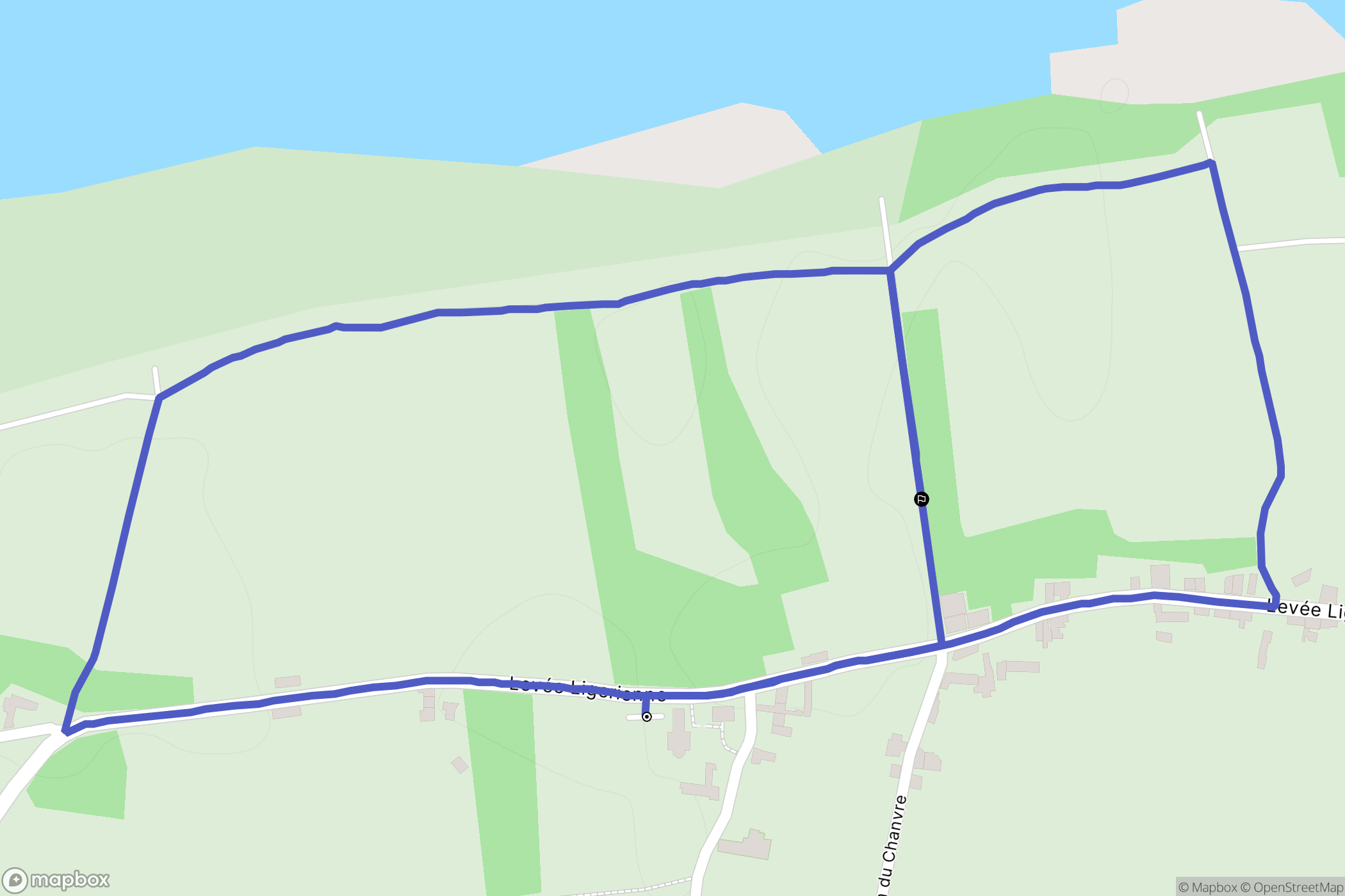 Saint-Jean-de-la-Croix : carte du parcours de randonnée - France