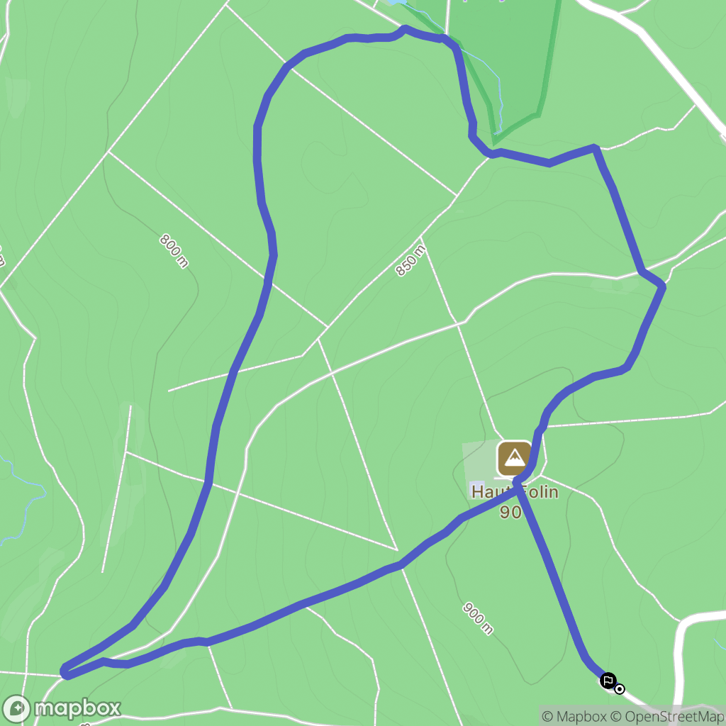 Saint-Prix : carte du parcours de randonnée - France