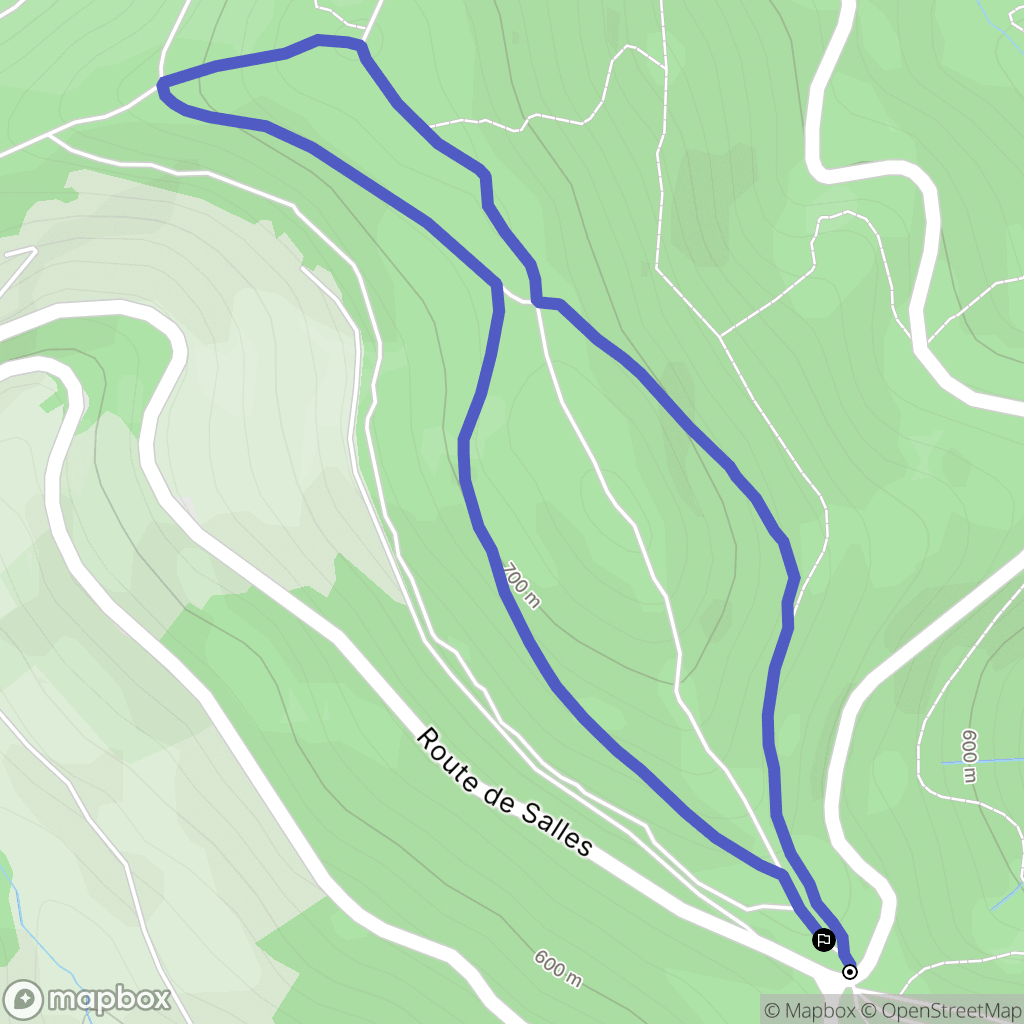 Montmelas-Saint-Sorlin : carte du parcours de randonnée - France