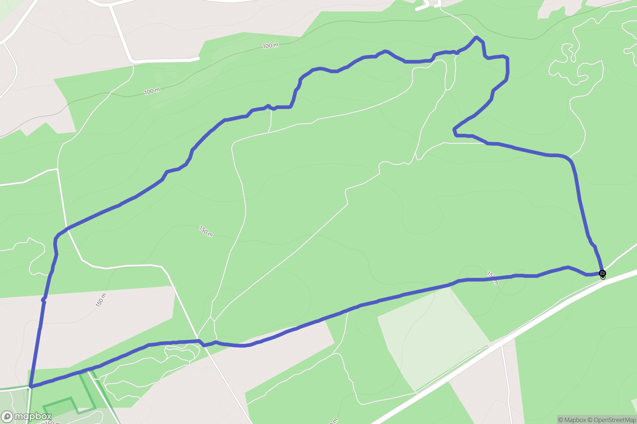 Monteneuf : carte du parcours de randonnée - France