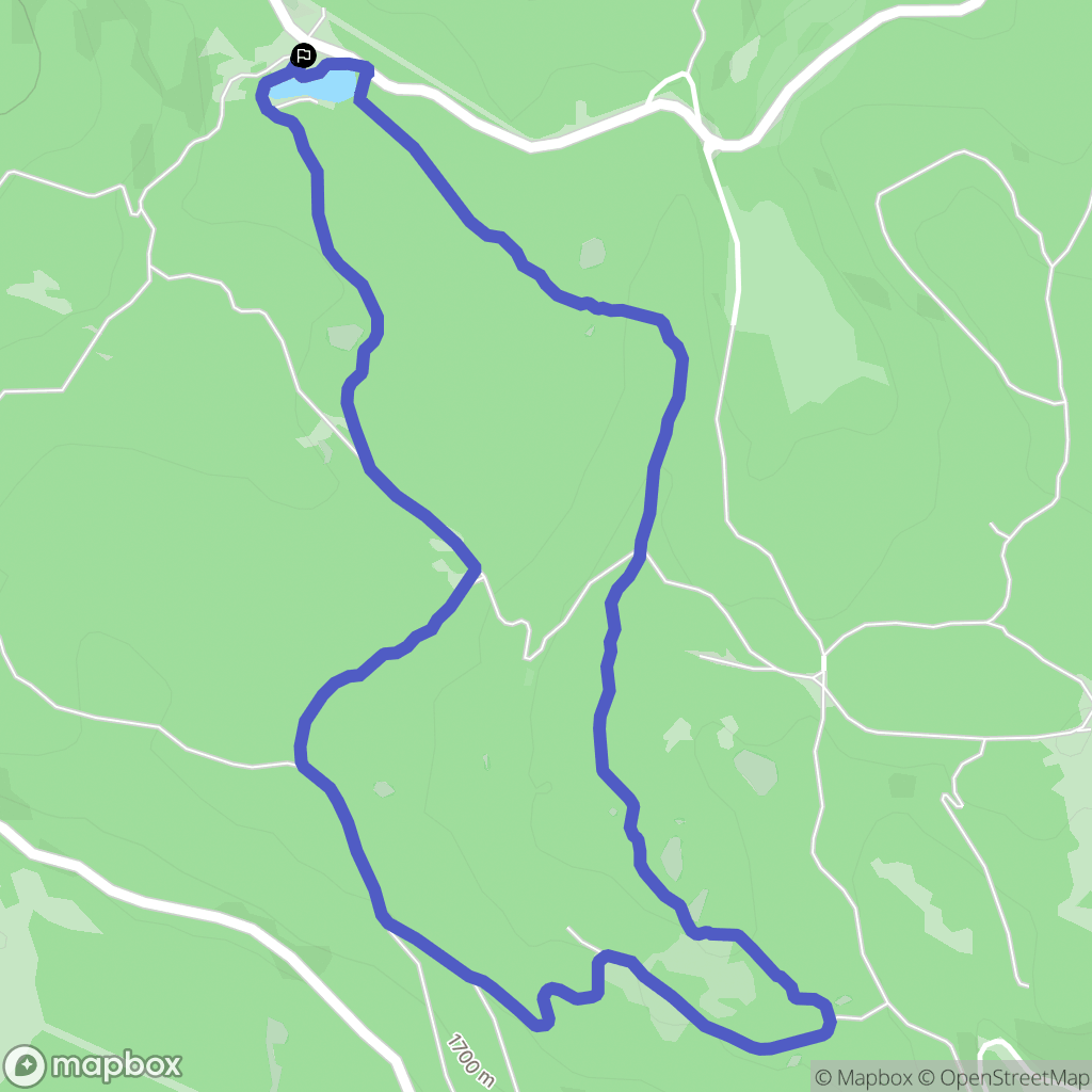 La Llagonne : carte du parcours de randonnée - France