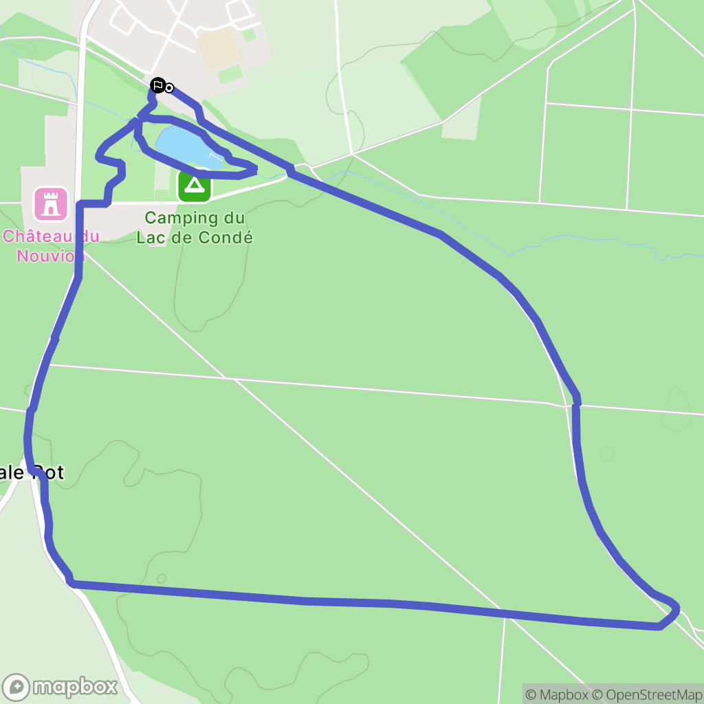 Dorengt : carte du parcours de randonnée - France