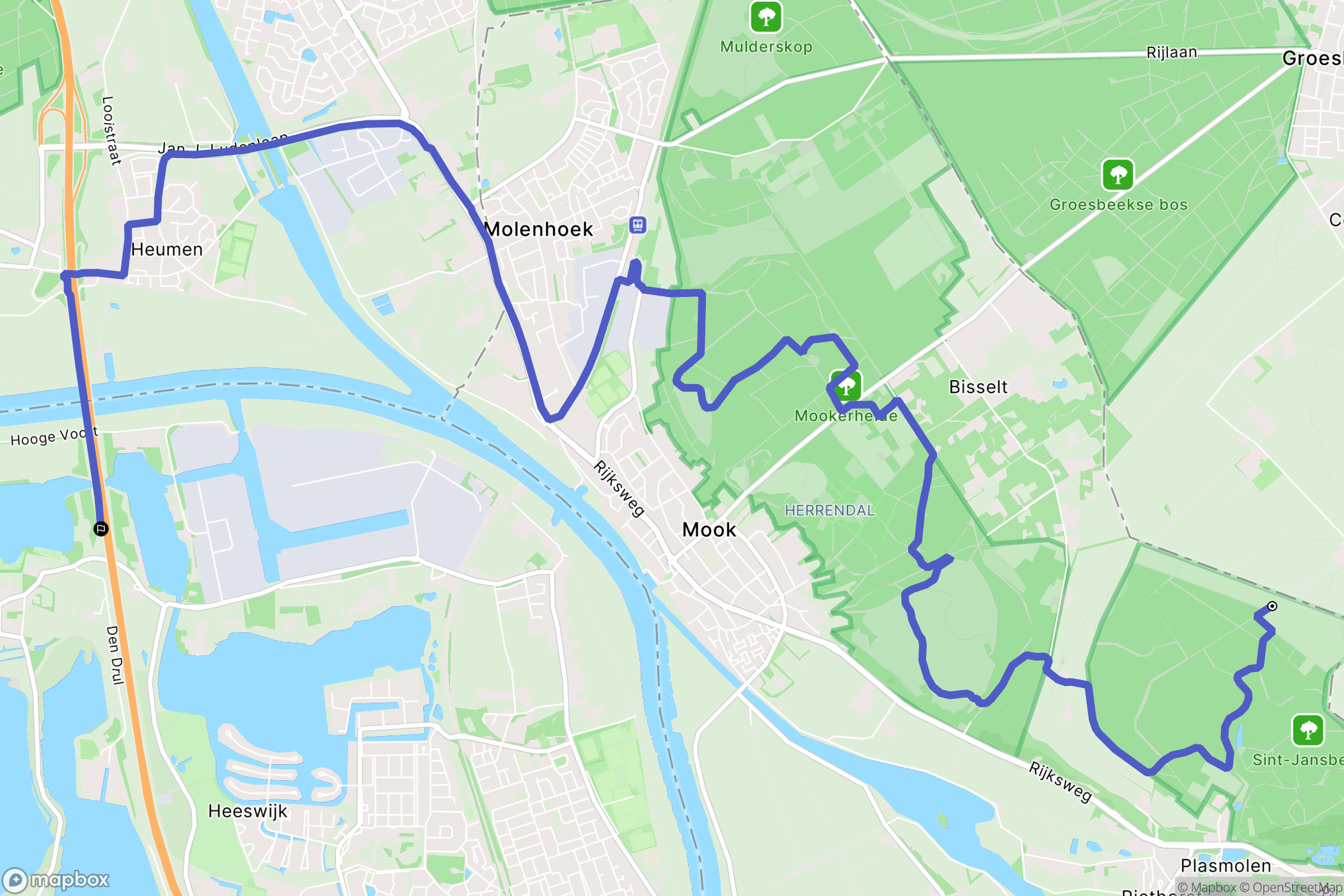 Plasmolen: routekaart voor buitenactiviteiten - Netherlands