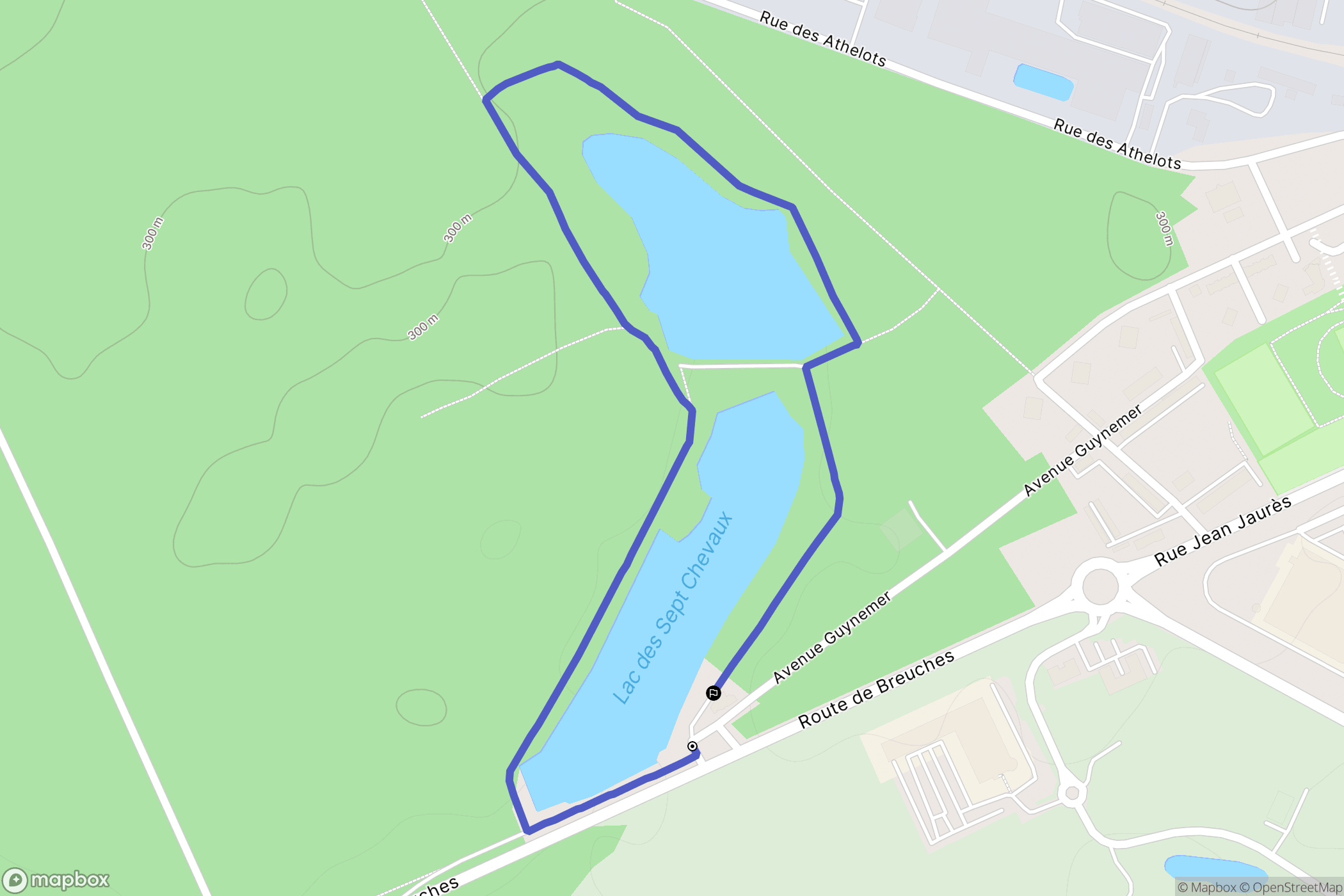 Luxeuil-les-Bains : carte du parcours de randonnée - France