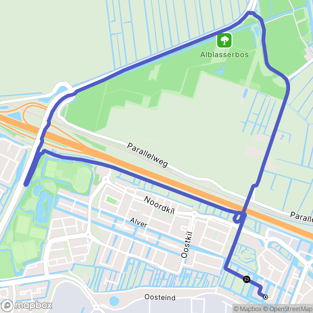 Papendrecht: routekaart voor buitenactiviteiten - Netherlands