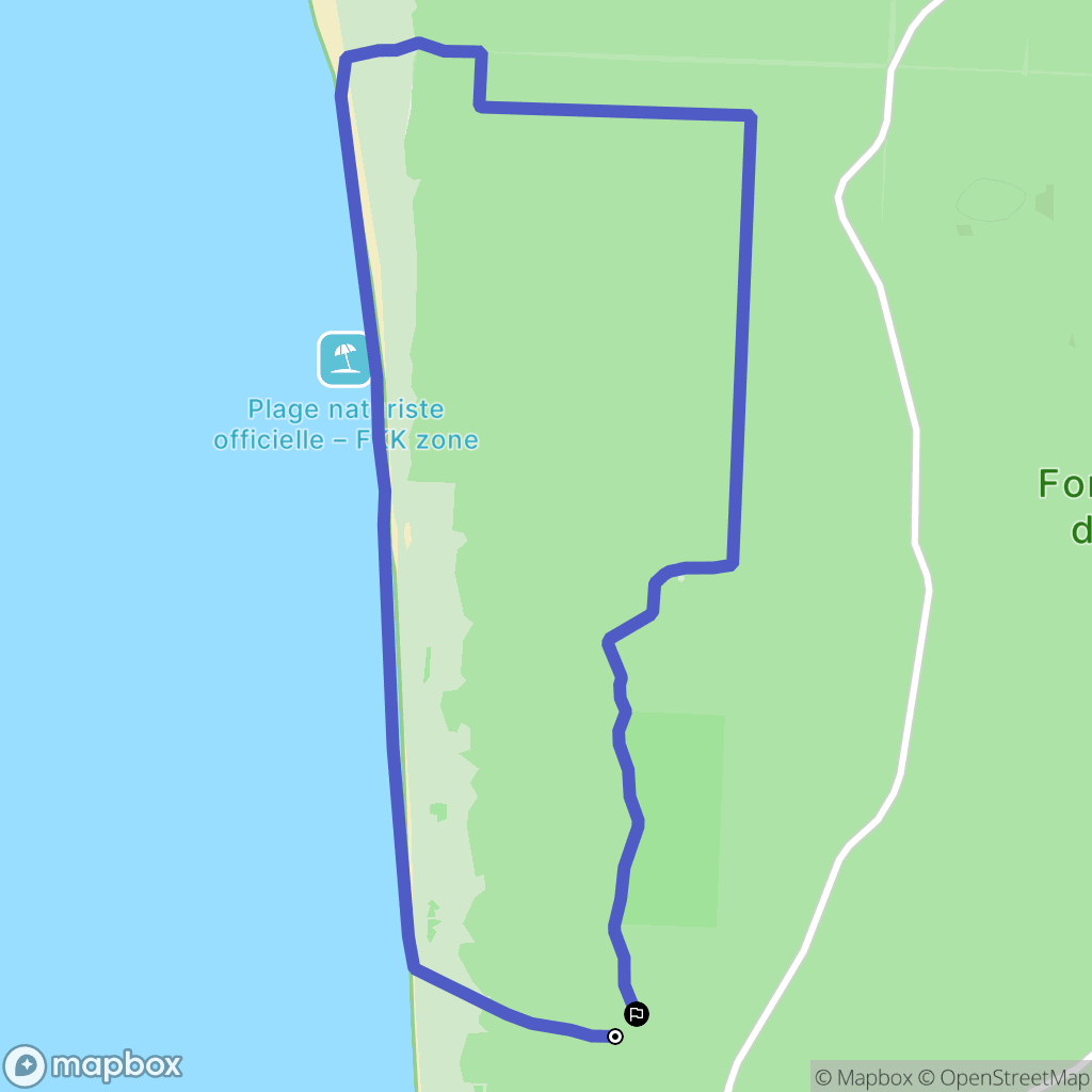 La Tremblade : carte du parcours de randonnée - France