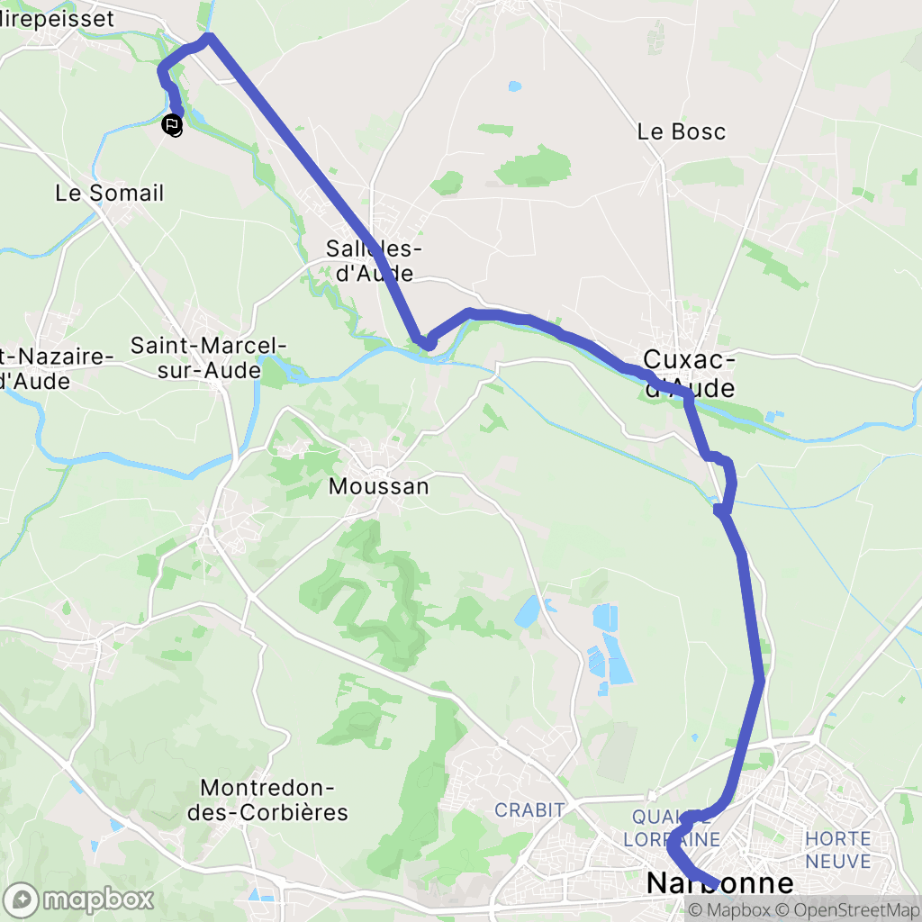 Sallèles-d'Aude: routekaart voor buitenactiviteiten - France