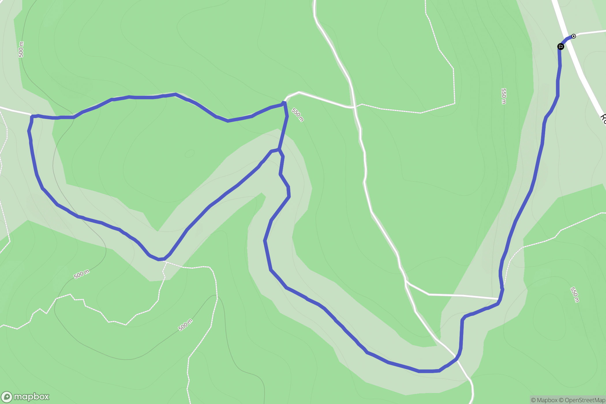 Grambois : carte du parcours de randonnée - France