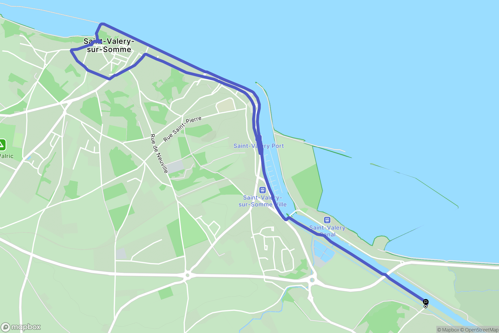 Boismont : carte du parcours de randonnée - France