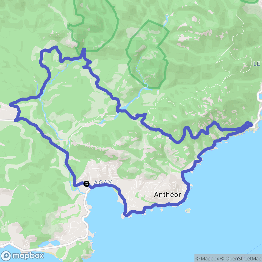 Saint-Raphaël : carte du parcours de randonnée - France
