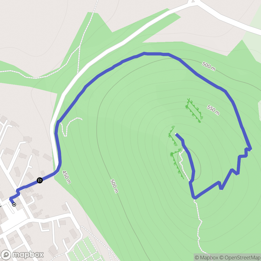 Montgailhard : carte du parcours de randonnée - France