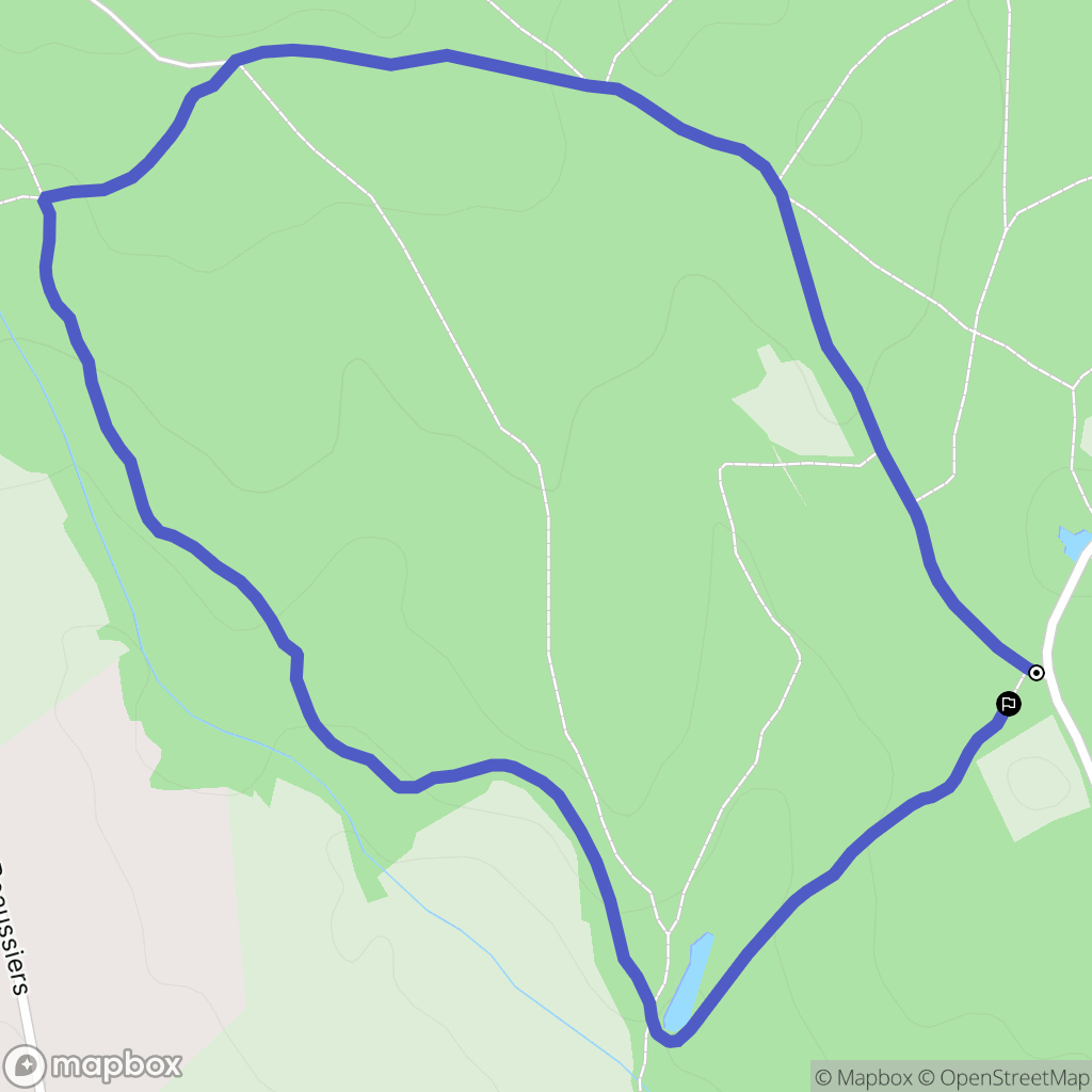Noailly : carte du parcours de randonnée - France