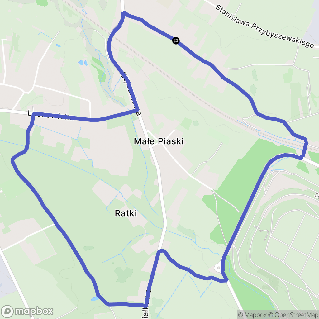 Luszowice: mapa trasy - Poland
