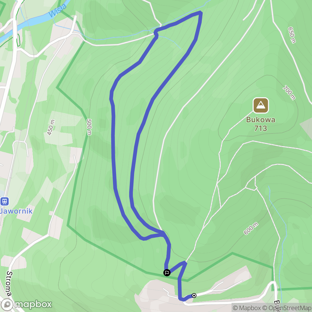 Wisła: mapa trasy - Poland