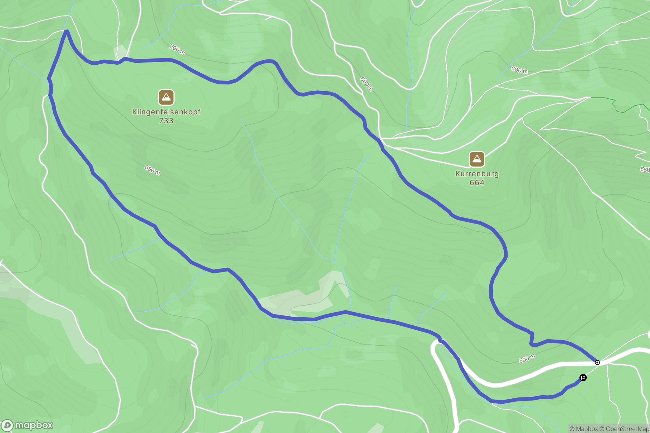 Leimbach : carte du parcours de randonnée - France