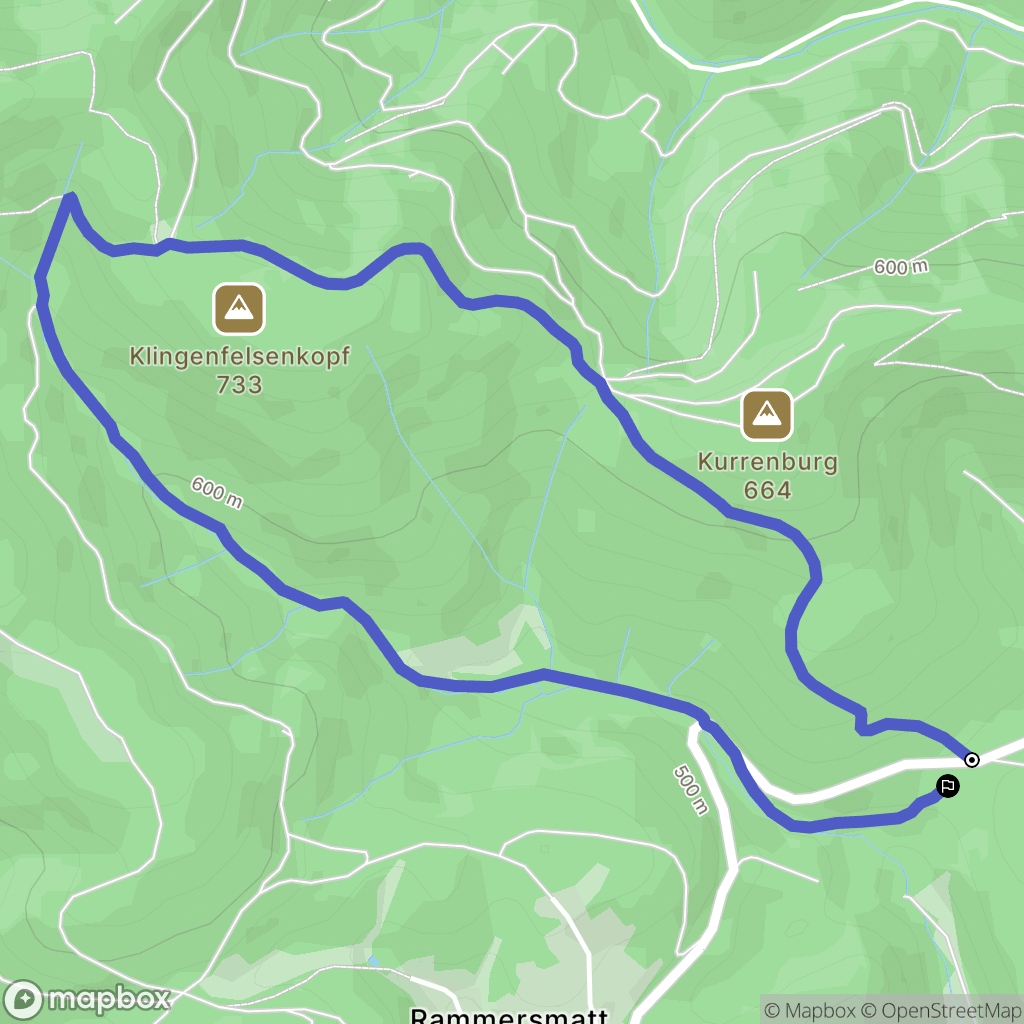 Leimbach : carte du parcours de randonnée - France