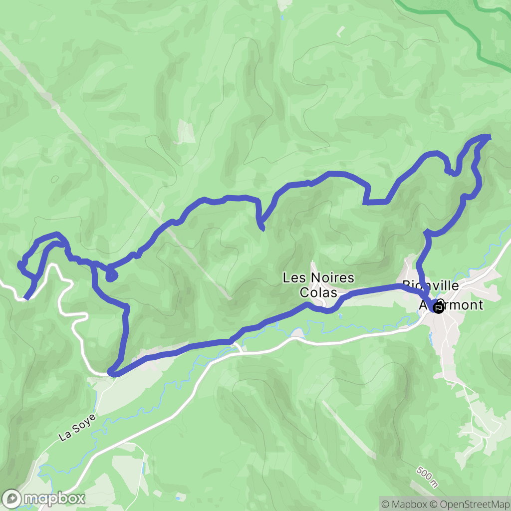 Allarmont : carte du parcours de randonnée - France