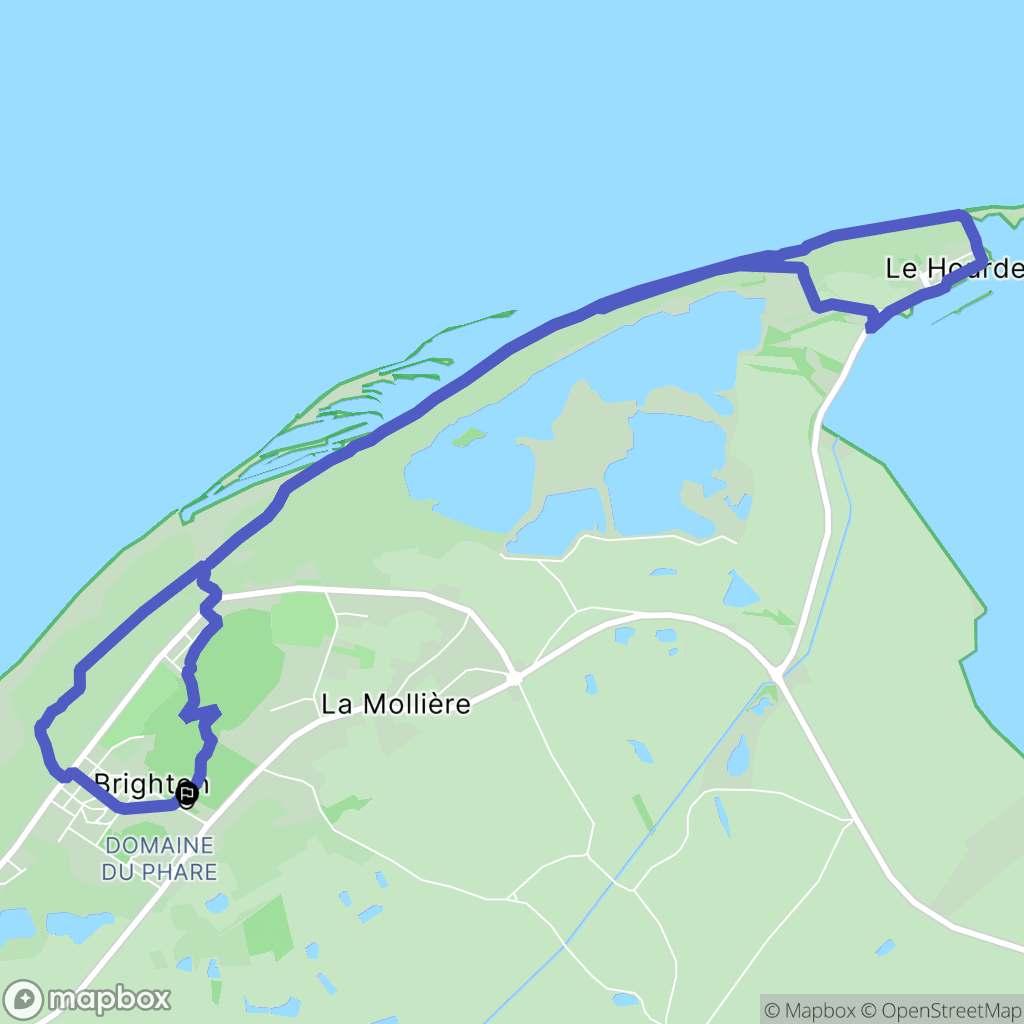 Cayeux-sur-Mer : carte du parcours de randonnée - France