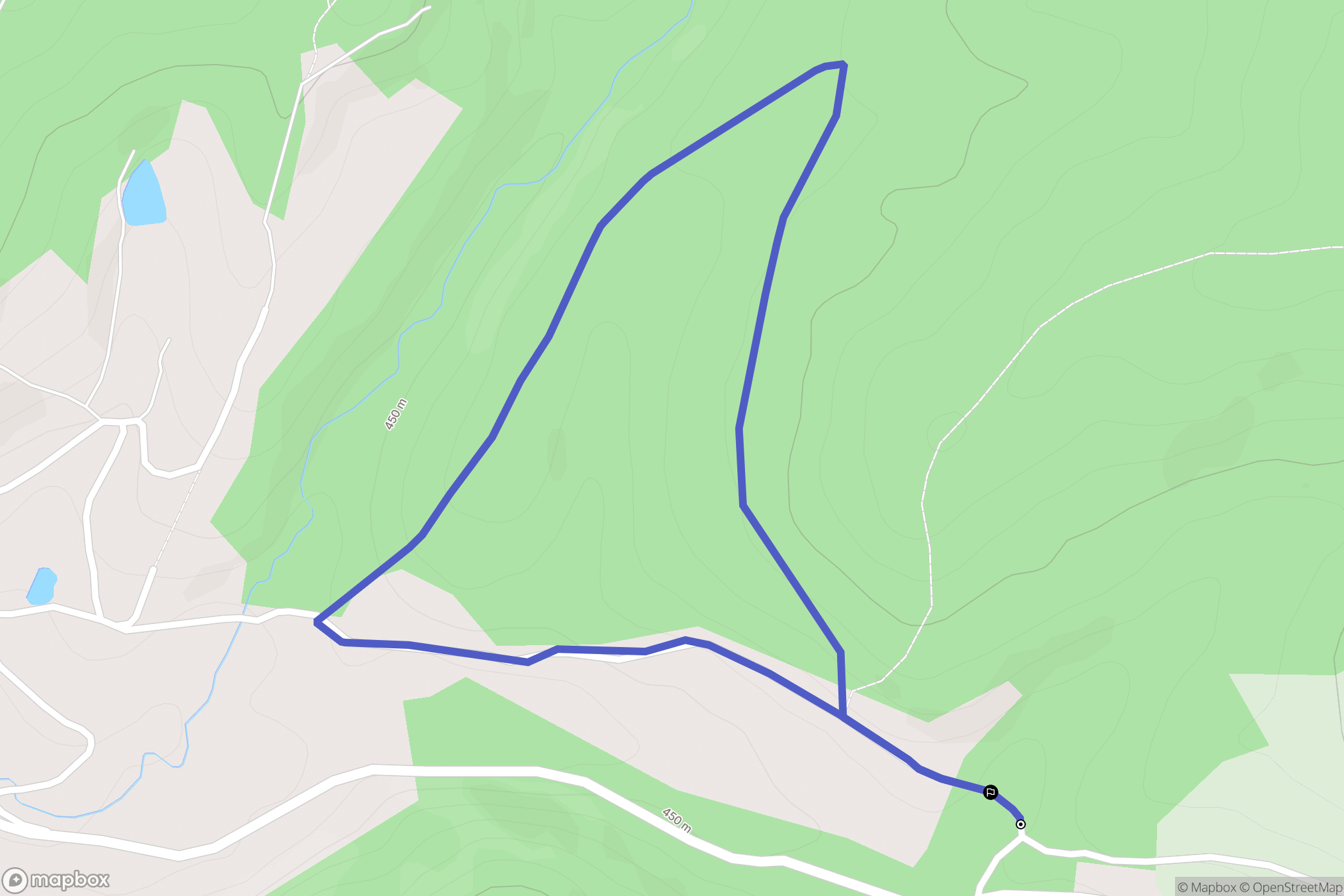 Saint-Antoine-l'Abbaye : carte du parcours de randonnée - France