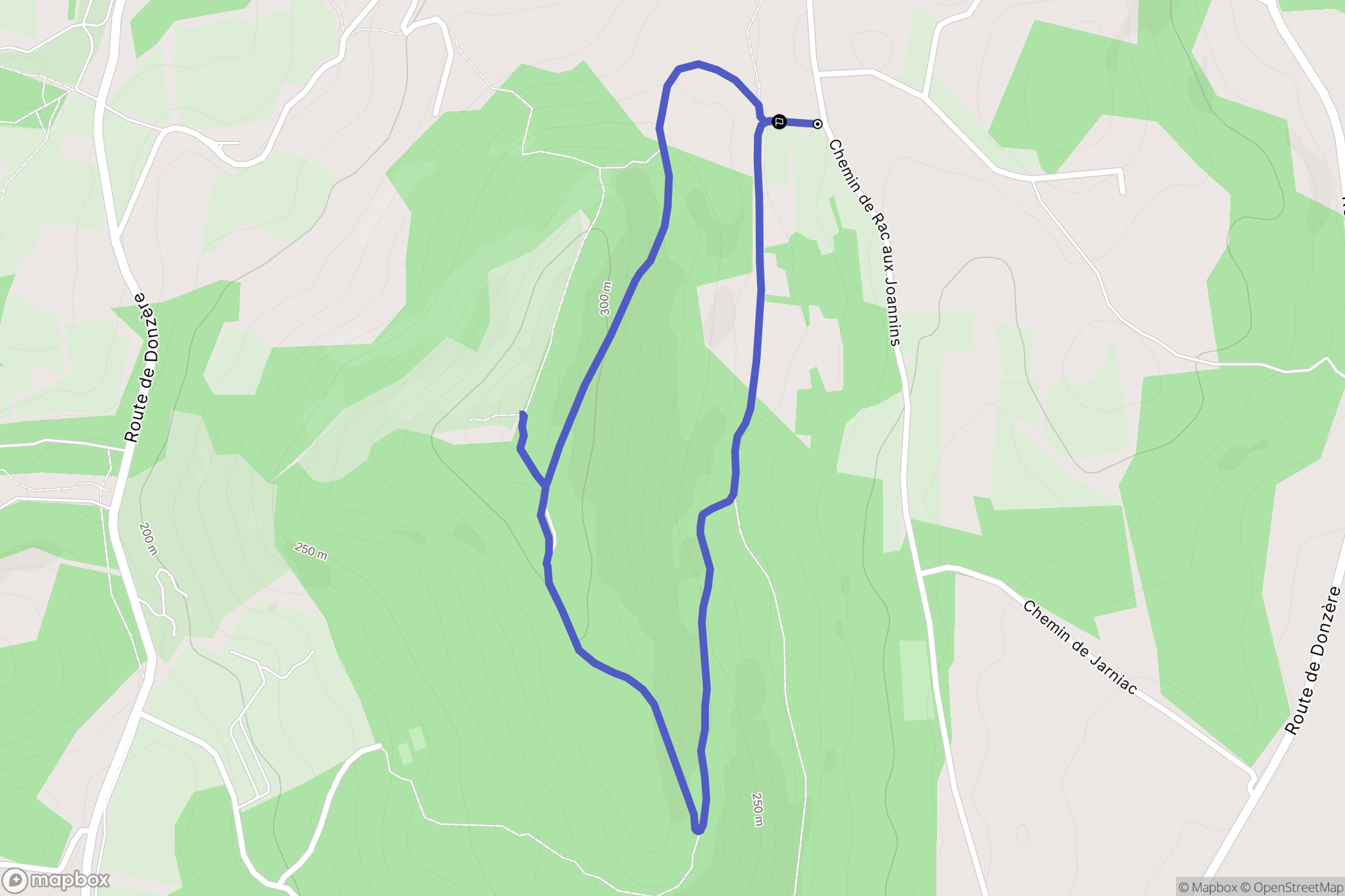 Malataverne : carte du parcours de randonnée - France