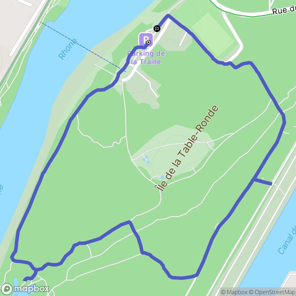 Vernaison : carte du parcours de randonnée - France