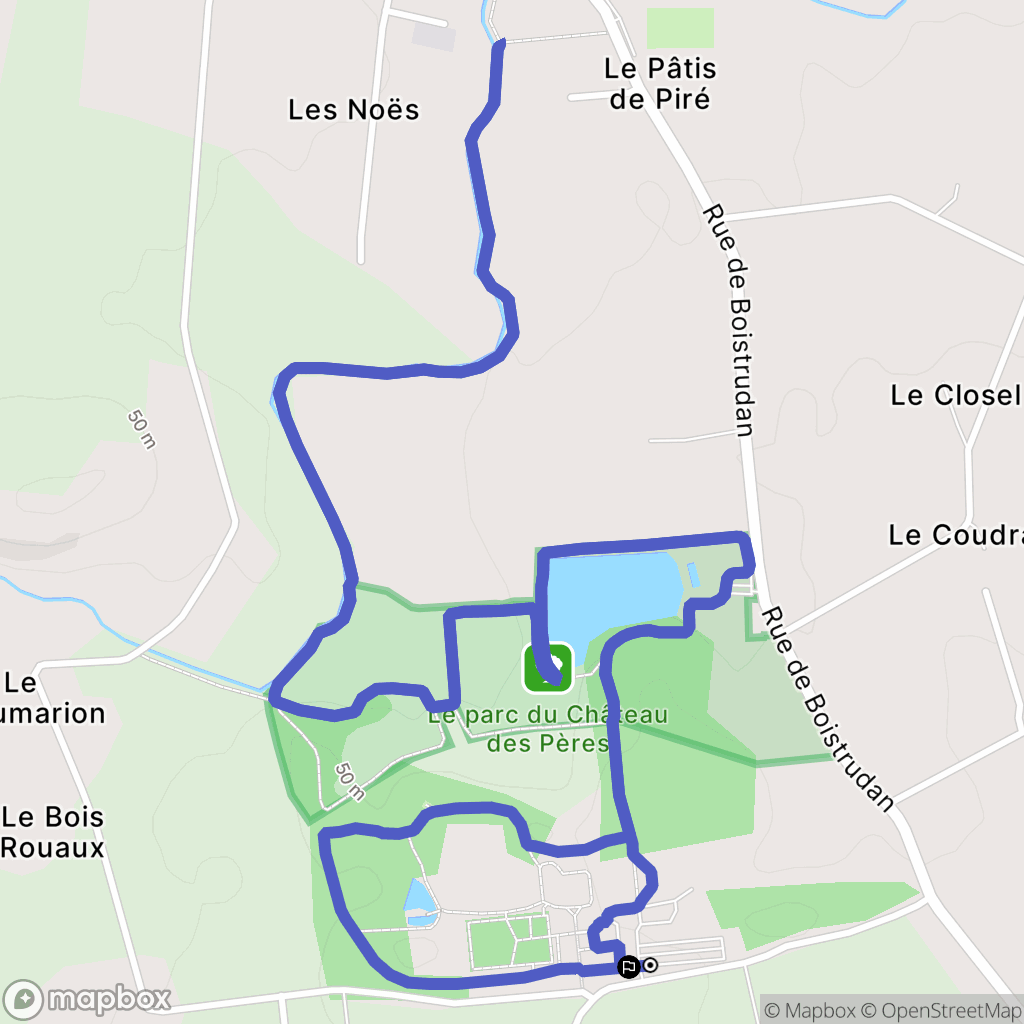 Piré-Chancé : carte du parcours de randonnée - France