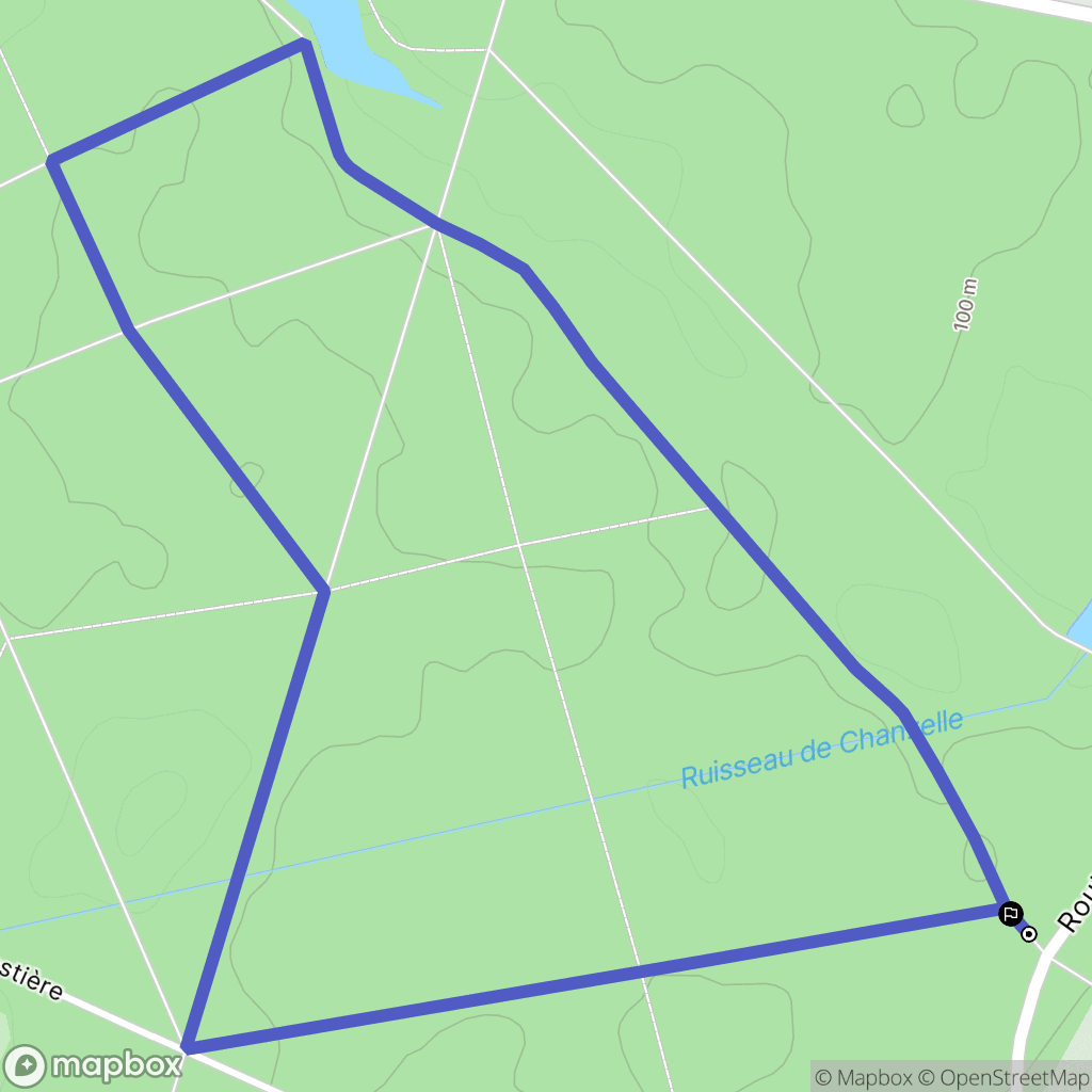 Noyant-Villages : carte du parcours de randonnée - France