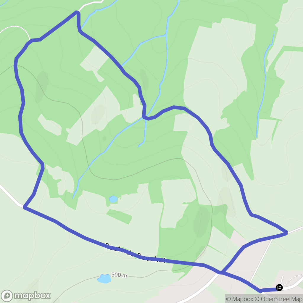 Saint-Laurent-d'Agny : carte du parcours de randonnée - France