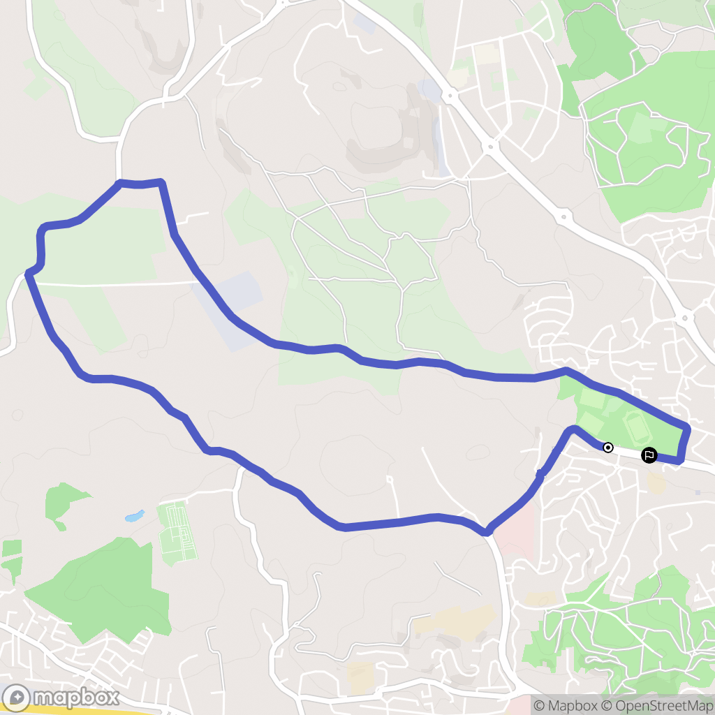 Martigues : carte du parcours de randonnée - France