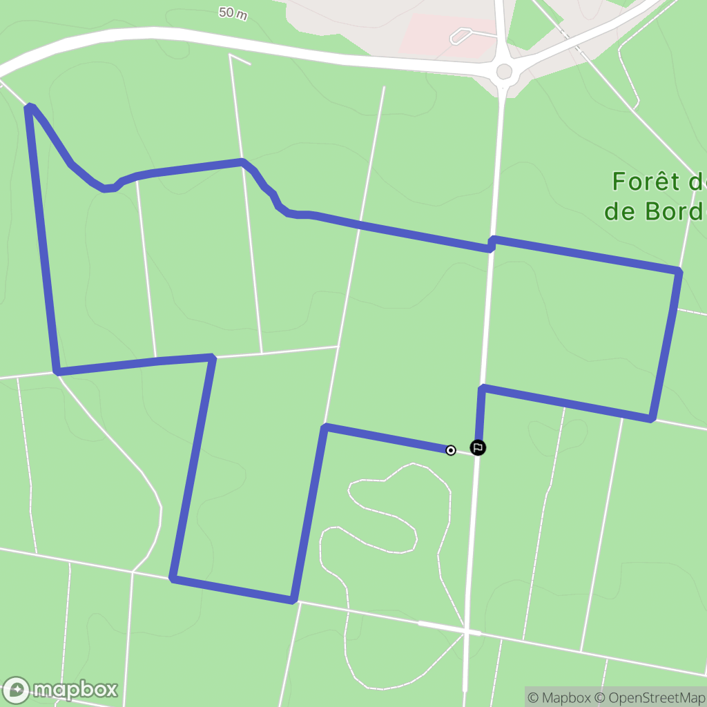 Les Damps : carte du parcours de randonnée - France