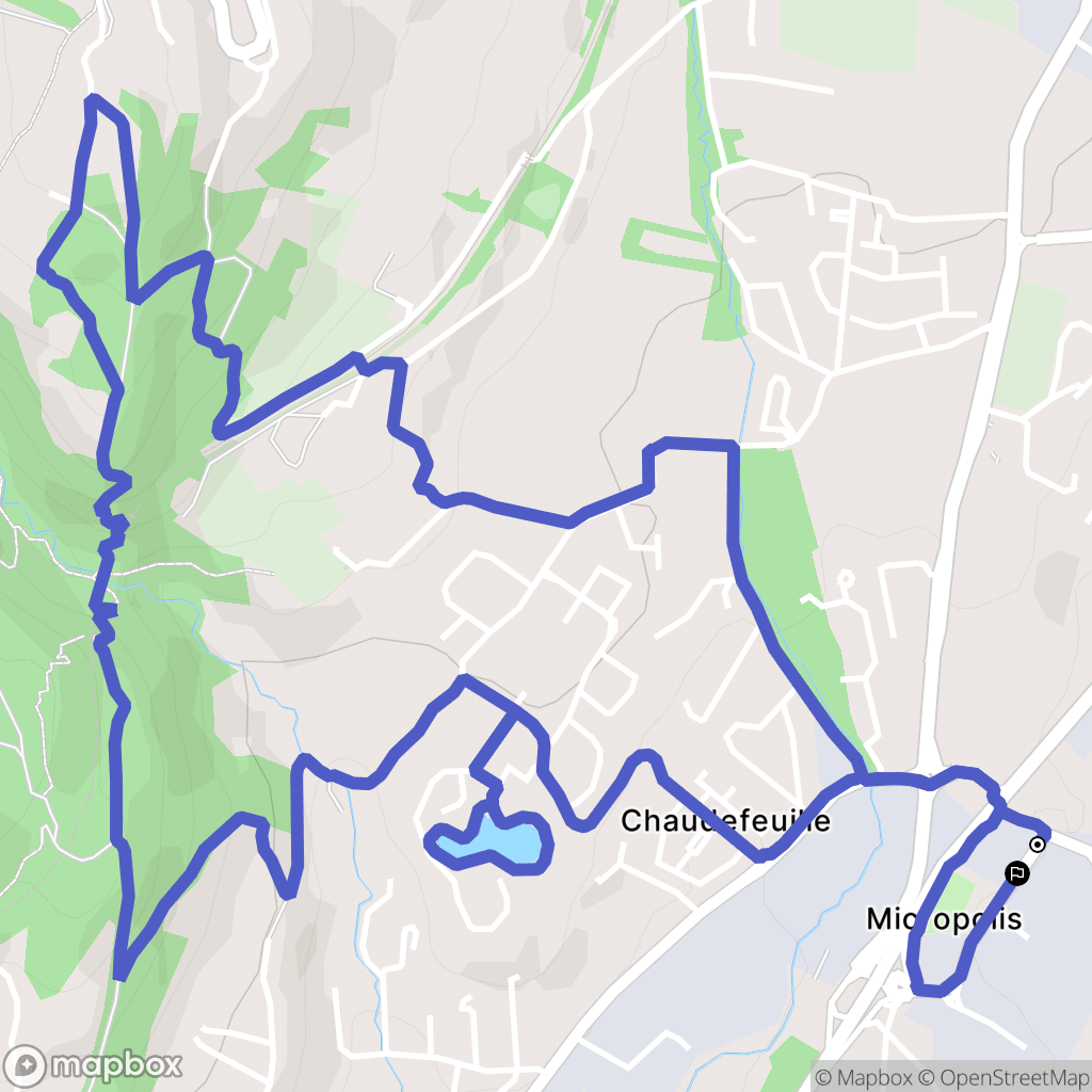 Gap : carte du parcours de randonnée - France