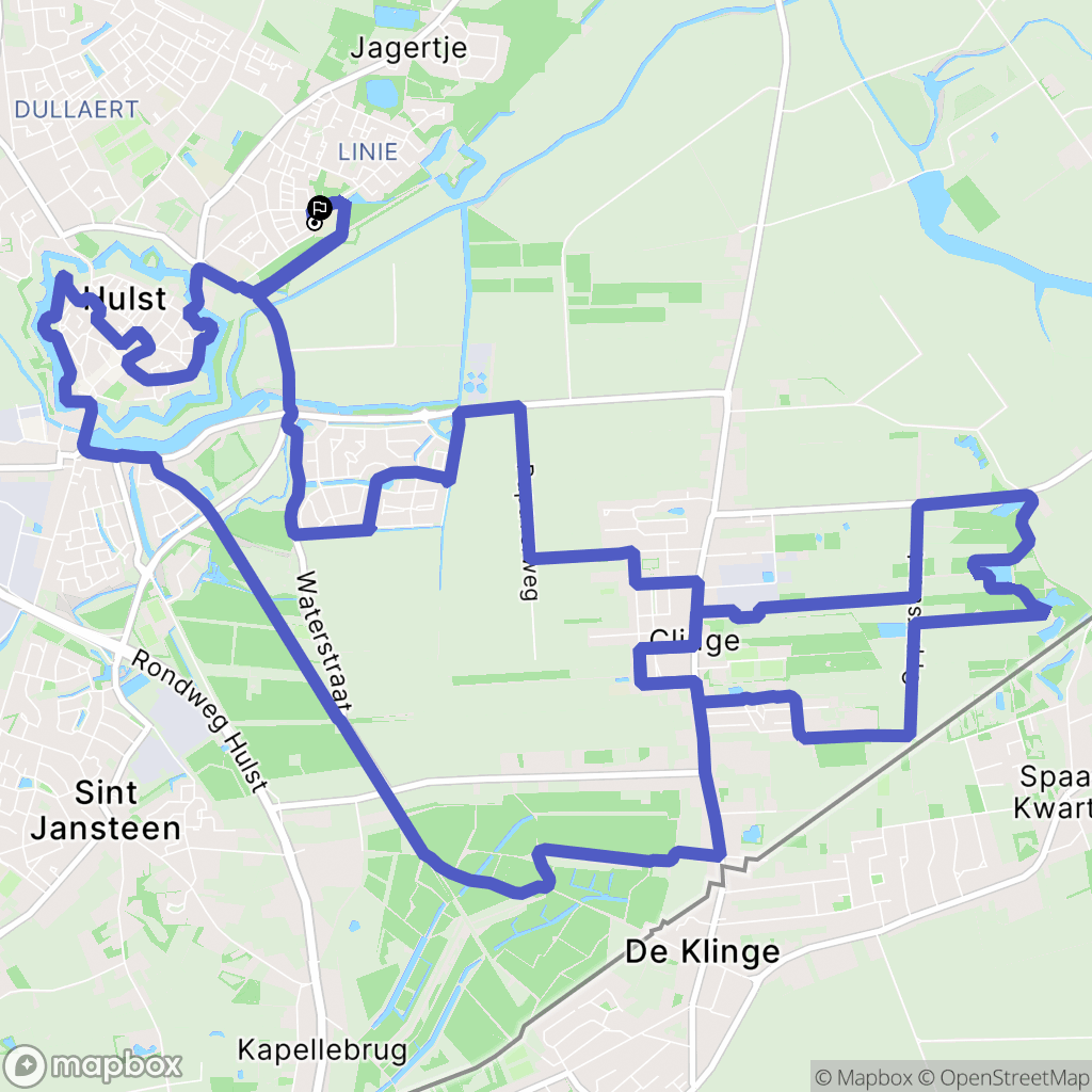 Hulst: routekaart voor buitenactiviteiten - Netherlands