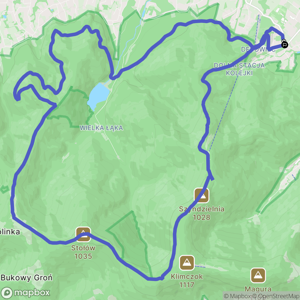 Bielsko-Biała: mapa trasy - Poland