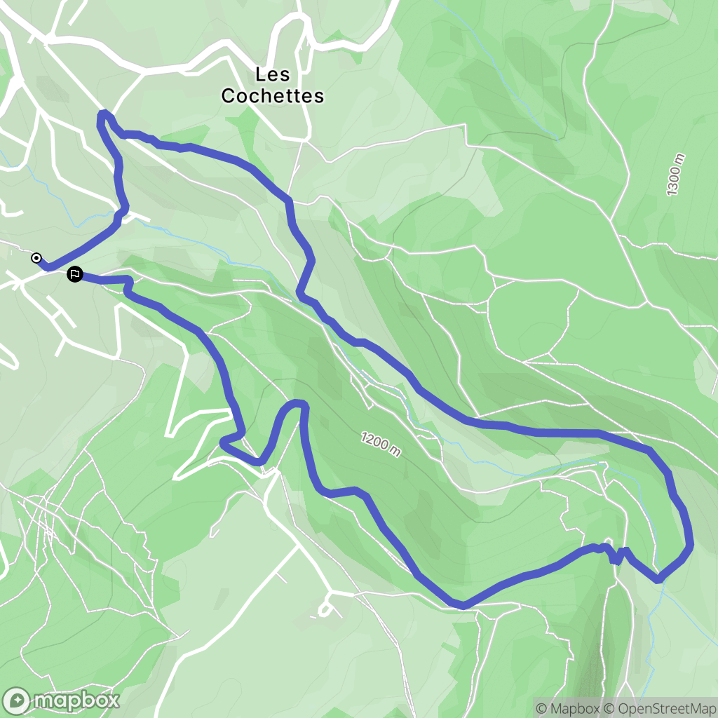 Villard-de-Lans : carte du parcours de randonnée - France