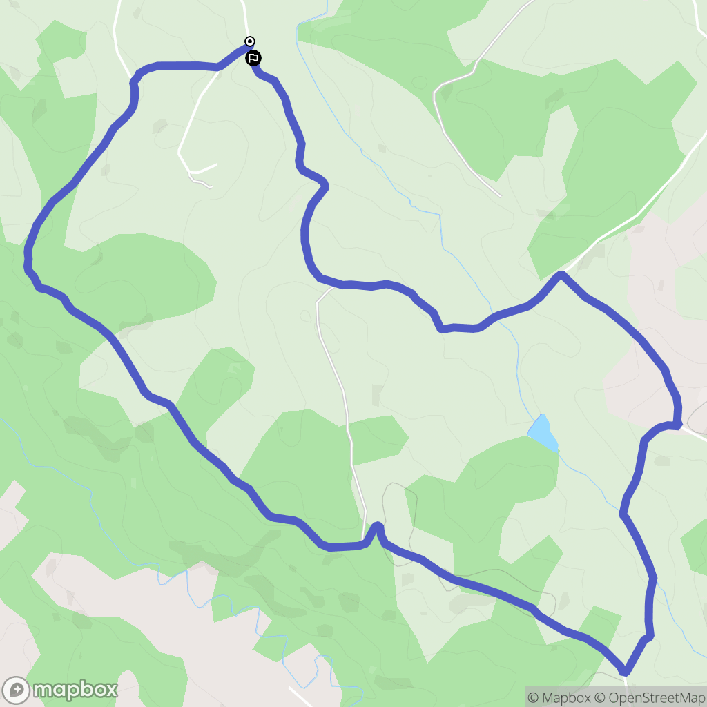 Ozenx-Montestrucq : carte du parcours de randonnée - France