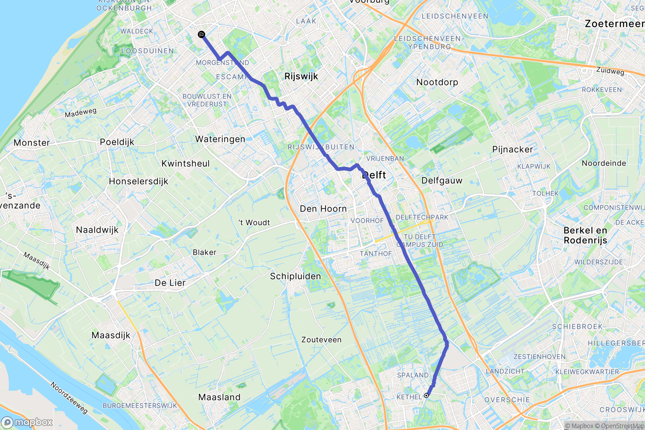 Schiedam: routekaart voor buitenactiviteiten - Netherlands