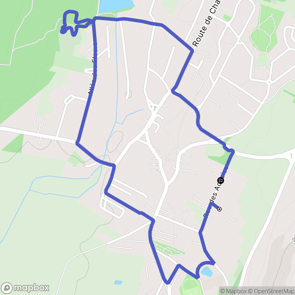 Damparis : carte du parcours de randonnée - France