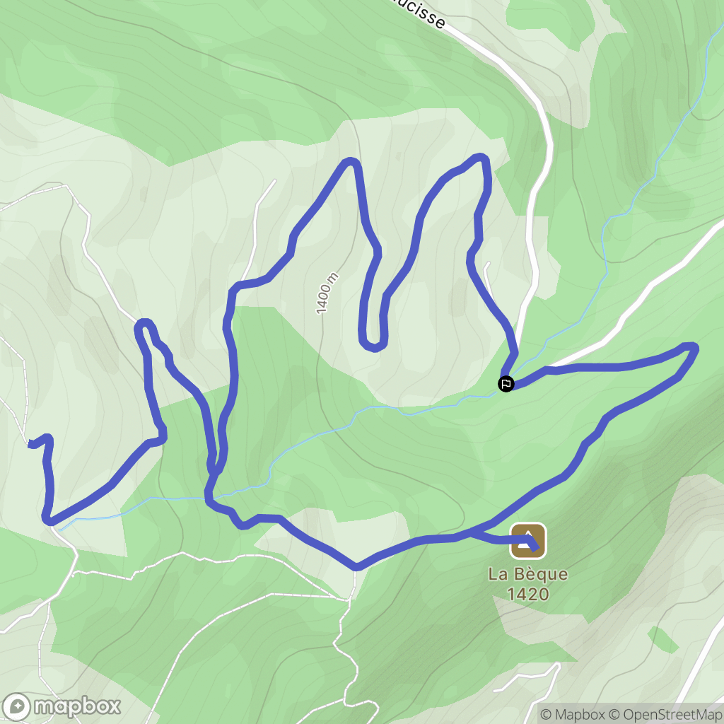 Saint-Nicolas-la-Chapelle : carte du parcours de randonnée - France